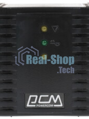 Стабилизатор напряжения Powercom Voltage Regulator, 3000VA, Black, Schuko
