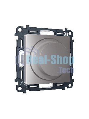 Комплект механизма светорегулятора универсального ALFA Сталь матовый 25-600W/LED 5-300W QUANT (AP5055, VM136) MA505510