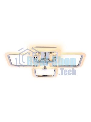 Потолочный светодиодный светильник FA534/2+2 CH хром 105W 580*420*130 (ПДУ РАДИО 2.4G)