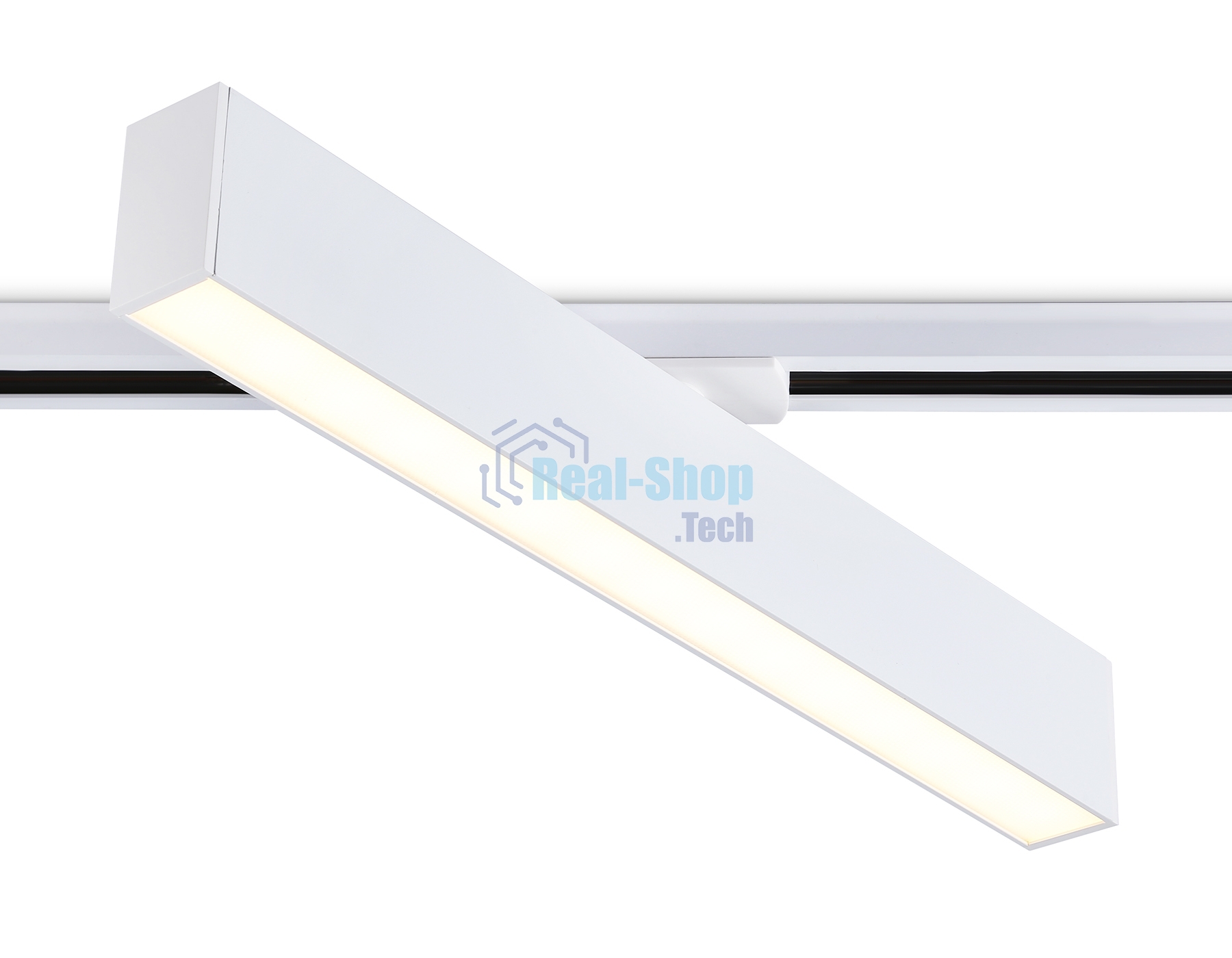 Трековый однофазный светильник Ambrella light GL6769 WH белый LED 24W 3000K 600*22*48