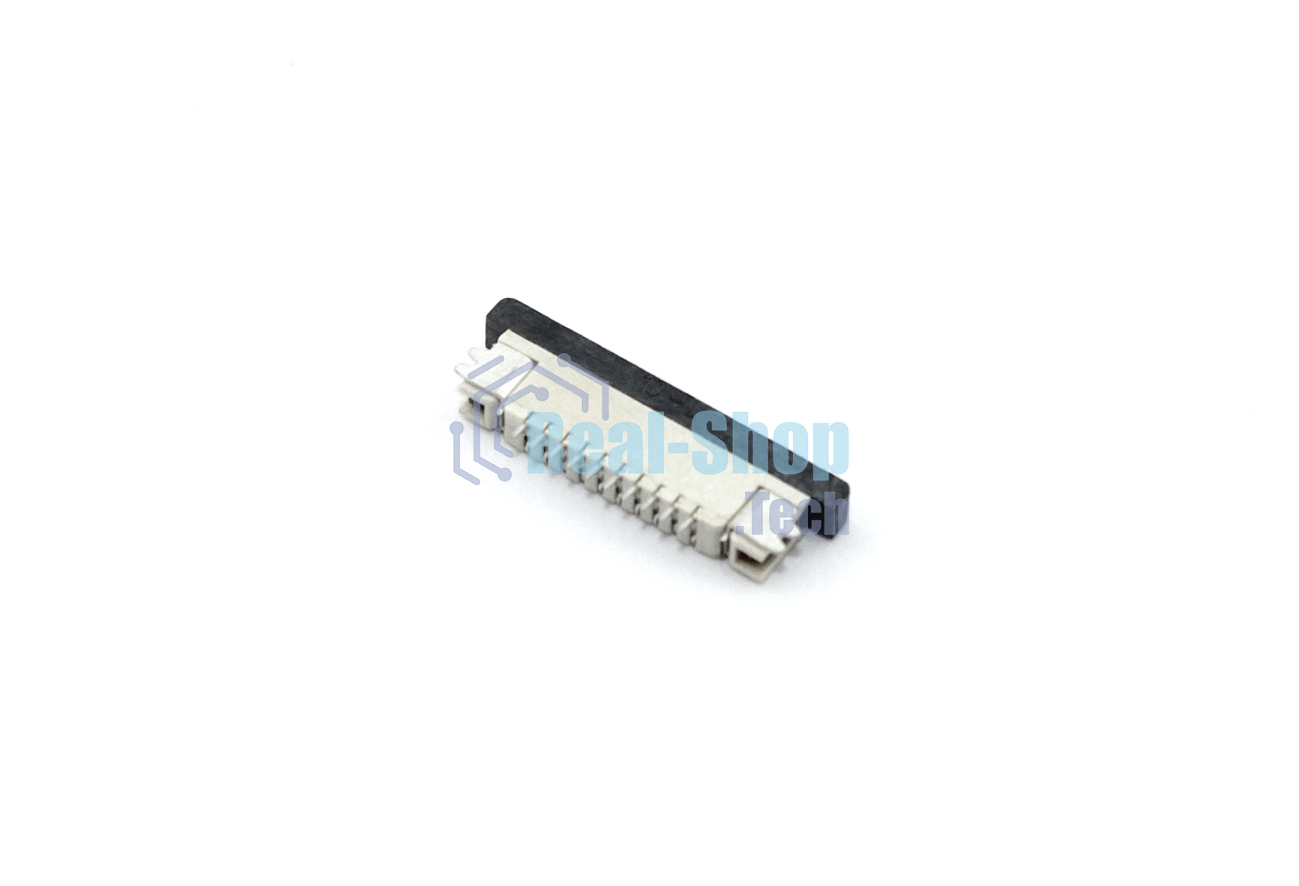 Разъем FPC Half Coverage Top Contact 0.8K-BS-10PWB 10 pin высота 2мм шаг 0,8мм