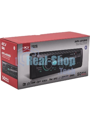 Автомагнитола ACV AVS-401UBG, 1 DIN, Bluetooth, USB Type-A, AUX
