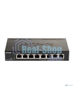 Коммутатор настраиваемый L2 D-Link DGS-1100-08PV2/A4A с 8 портами 10/100/1000Base-T (8 портов PoE 802.3af/at, PoE-бюджет 64 Вт)