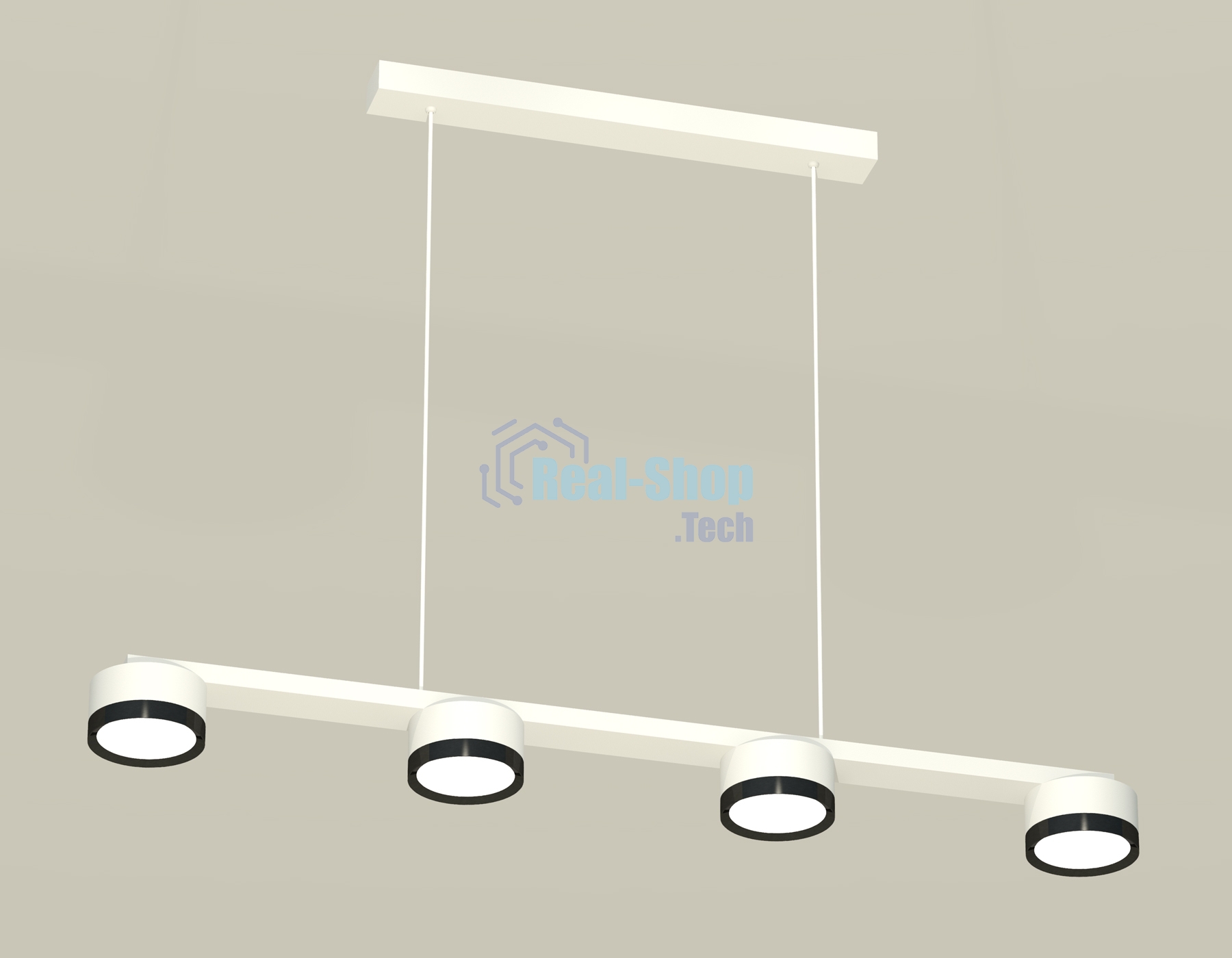 Светильник Ambrella light XB9151151/4 SWH/PBK белый песок/черный полированный GX53 (C9151, N8113)