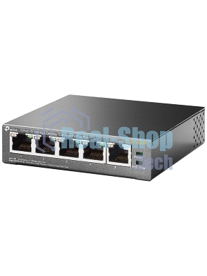 Коммутатор TP-Link SMB TL-SF1005P 5-портовый 10/100 Мбит/с настольный коммутатор с 4 портами PoE