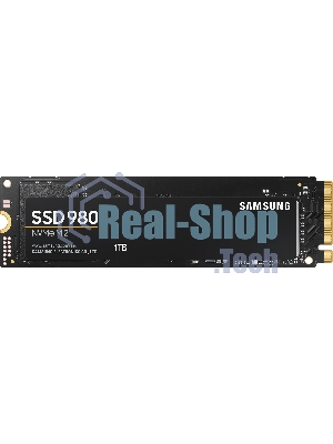 Накопитель SSD Samsung 980, 1000Gb, PCIe 3.0 x4, M.2 2280, NVMe, R/W 3500/3000