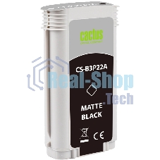 Картридж струйный Cactus CS-B3P22A №727 черный матовый (130 мл) для HP DJ T920/T1500/T2530
