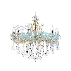 Светильник Ambrella light TR4929/12 GD/WH/CL золото/белый/прозрачный E14*12 max 40W D910*680