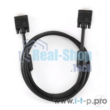 Кабель Gembird/Cablexpert VGA Premium,15M/15M, 1.8м, тройн.экран, феррит.кольца, черный, пакет
