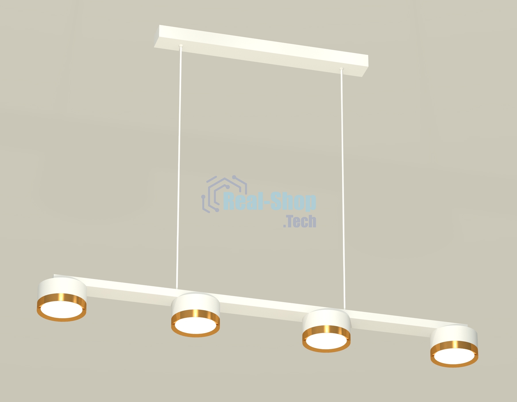 Светильник Ambrella light XB9151152/4 SWH/PYG белый песок/золото желтое полированное GX53 (C9151, N8124)