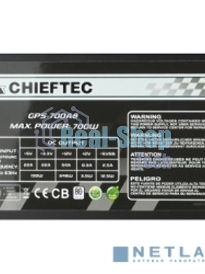 Блок питания Chieftec GPS-700A8, 700Вт, 80 PLUS, 120мм, черный