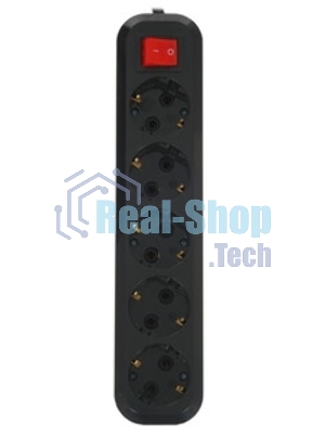 Сетевой фильтр 5bites GARDA SP5B-530 5S, 3x0.75 мм2, 3 м, черный