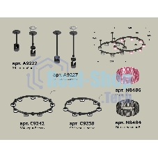 Светильник Ambrella light XR92221200/16 SBK/PI/BK черный песок/розовый/тонированный GX53
