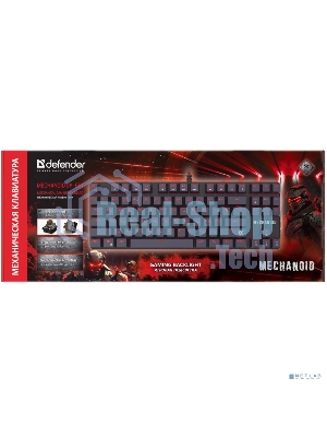 Клавиатура проводная Defender MECHANICAL MECHANOID GK-581 RU BLK