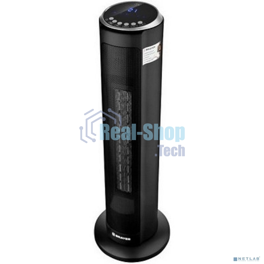 Тепловентилятор 4803BR BRAYER, 2200 Вт, LED-диспл, тайм 12 ч, 20 кв.м, пульт ДУ,вращ корп 35°