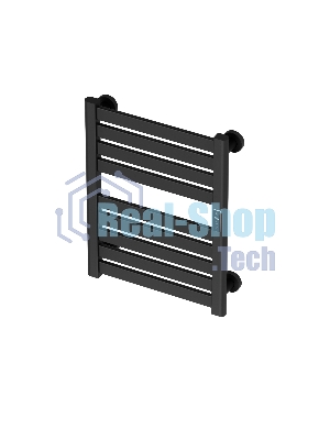 Полотенцесушитель дизайнерский электрический BAU Elite Elegant Black 60х45, подключение справа, черн