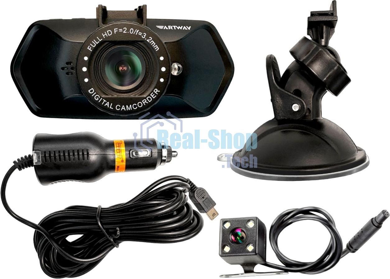 Видеорегистратор Artway AV-525 черный 1.3Mpix 1080x1920 1080p 120гр.