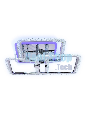Потолочный светодиодный светильник FA536/3 CH хром 118W 510*510*150 (ПДУ РАДИО 2.4G)