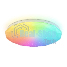 Светодиодный светильник RGB Ambrella light FZ417 WH белый IP20 46W 3000K-6500K+RGB D380*60 (ПДУ ИК)