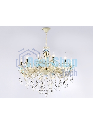 Светильник Ambrella light TR4929/12 GD/WH/CL золото/белый/прозрачный E14*12 max 40W D910*680