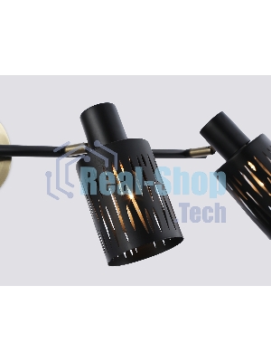 Светильник Ambrella light TR8670/4 BK/SB чёрный/бронза E14/4 max 60W 760*100*190