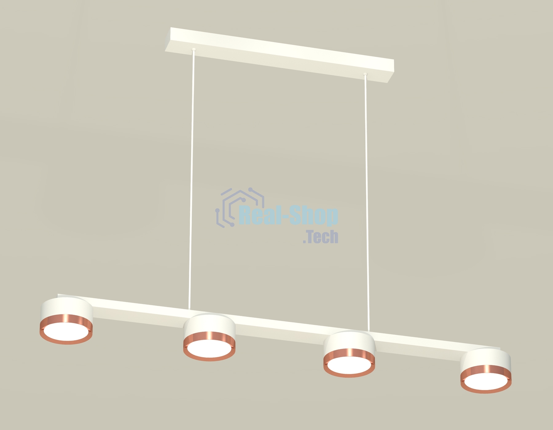 Светильник Ambrella light XB9151153/4 SWH/PPG белый песок/золото розовое полированное GX53 (C9151, N8126)