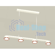 Светильник Ambrella light XB9151153/4 SWH/PPG белый песок/золото розовое полированное GX53 (C9151, N8126)