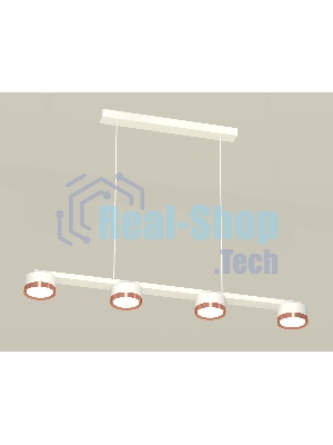 Светильник Ambrella light XB9151153/4 SWH/PPG белый песок/золото розовое полированное GX53 (C9151, N8126)