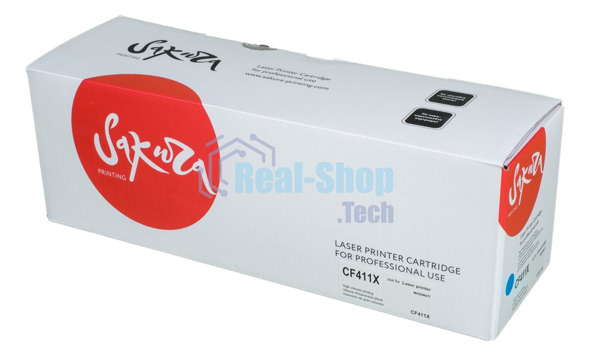 Картридж лазерный Sakura CF411X для HP LaserJet Pro M452nw, M452dn, M477fnw, M477fdw, M477fdn, M377dw, синий, 5000 к.