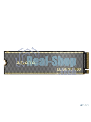 Накопитель SSD ADATA LEGEND 860, 500Gb, PCIe 4.0 x4, M.2 2280, NVMe, R/W 5000/3000, с радиатором