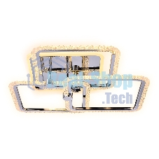 Потолочный светодиодный светильник FA536/3 CH хром 118W 510*510*150 (ПДУ РАДИО 2.4G)