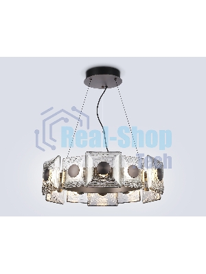 Светильник Ambrella light LH31024 GR/SM серый/дымчатый 56W 3000K D570*150