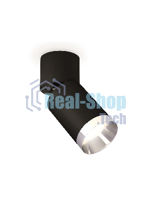 Светильник Ambrella Light XM6313042 SBK/BK/PSL черный песок/черный/серебро полированное MR16 GU5.3 (A2221, C6313, N6132)
