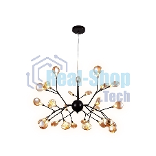 Светильник Ambrella light TR3013/27 DCF/TI темный кофе/янтарь G4/27 max 20W D750*650
