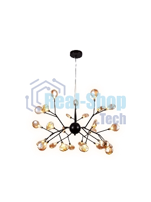Светильник Ambrella light TR3013/27 DCF/TI темный кофе/янтарь G4/27 max 20W D750*650