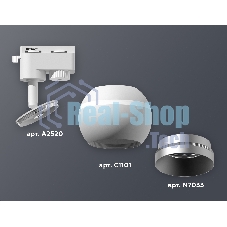 Светильник Ambrella light XT1101022 SWH/MCH белый песок/хром матовый MR16 GU5.3 LED 3W 4200K (A2520, C1101, N7033)