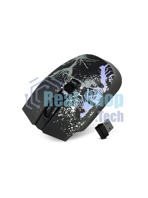 Мышь беспроводная Crown CMM-930W черный, 1600 dpi, радиоканал, USB, кнопки - 4