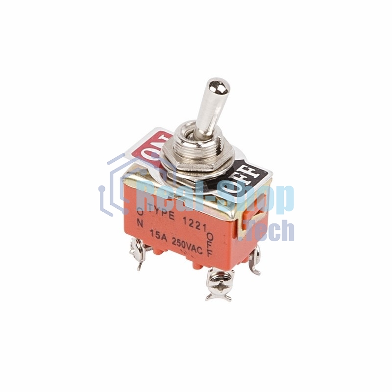 Тумблер Rexant 250V 15А (4c) ON-OFF двухполюсный