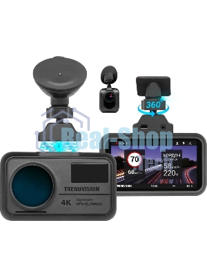 Видеорегистратор TrendVision TDR-725 Real 4K, 3840x2160, 3