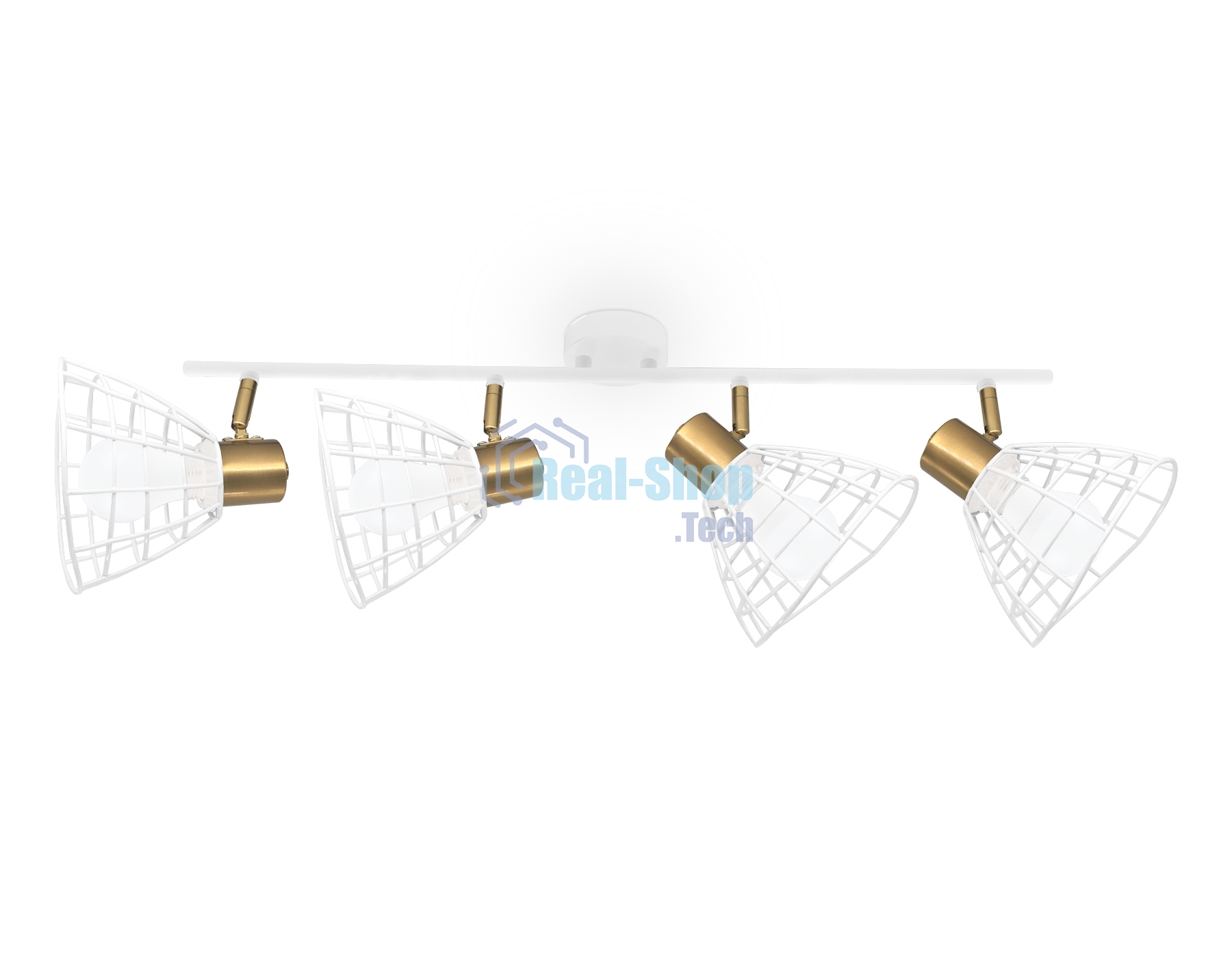 Светильник Ambrella light TR8603/4 WH/GD белый/золото E27*4 max 40W 465*154*230