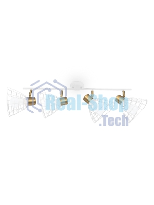 Светильник Ambrella light TR8603/4 WH/GD белый/золото E27*4 max 40W 465*154*230