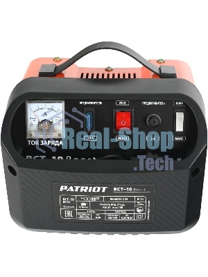 Устройство пуско-зарядное PATRIOT BCT-10 Boost 220В±15% 200Вт 12В зарядmax8.5А 20-100А/ч 4.3кг