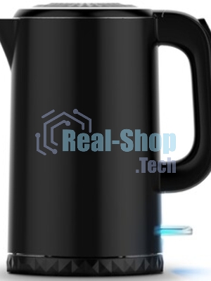 Электрочайник Centek CT-0020 черный, 1.7 л, 2200 Вт, скрытый нагревательный элемент
