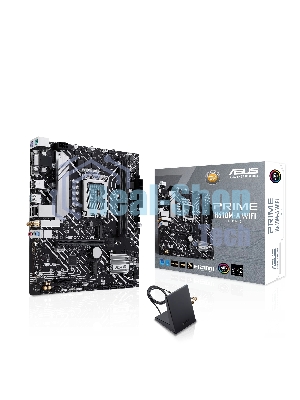 Материнская плата ASUS PRIME H610M-A WIFI, LGA 1700, Intel H610, 2xDDR5, 4xSATA, 2xM.2, 1xPCIe 4.0 x16, 1xDP, 1xHDMI, 1xVGA, 1x1Gb LAN, 1xUSB 3.2 Gen 2, 4xUSB 2.0, 3x3.5 мм, 7.1, mATX