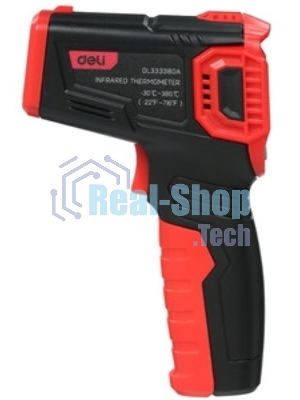 Инфракрасный пирометр (термометр) с цветным экраном Deli DL333380A