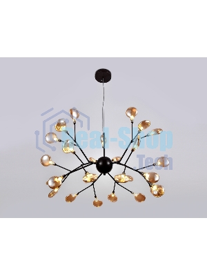 Светильник Ambrella light TR3013/27 DCF/TI темный кофе/янтарь G4/27 max 20W D750*650