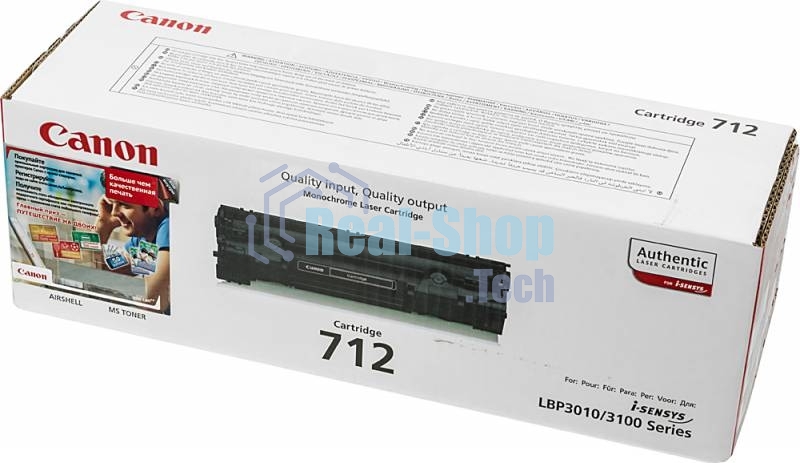 Картридж лазерный Canon Cartridge 712 (1870B002/1870A002) черный (1500 стр.) для Canon LBP-3010/3100
