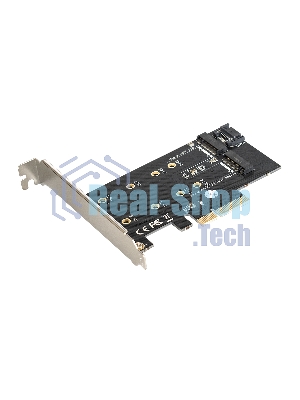 Переходник ExeGate EXE-509 M.2 B key + M.2 M Key -> PCI-Ex4/SATA