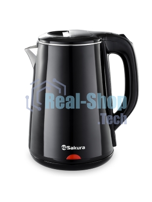 Чайник электрический Sakura SA-2150BK 1.8 л, двойной корпус,черн д