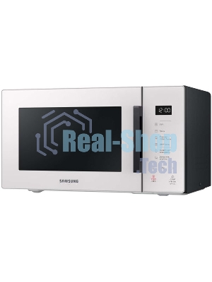 Микроволновая печь Samsung MG23T5018AE/BW белый, 23 л, 800 Вт, переключатели - сенсор